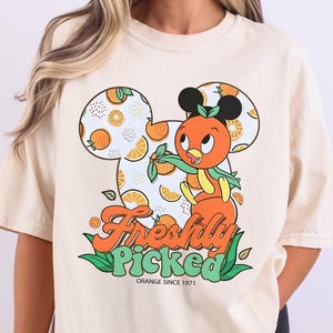 Disney Orange Bird Shirt, Mickey Head Orange Bird T-Shirt, Disneyland Flower Garden Festival Shirt, WDW Epcot Shirt, Disney Trip 2025 Shirt