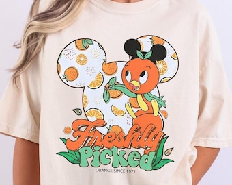 Disney Orange Bird Shirt, Mickey Head Orange Bird T-Shirt, Disneyland Flower Garden Festival Shirt, WDW Epcot Shirt, Disney Trip 2025 Shirt