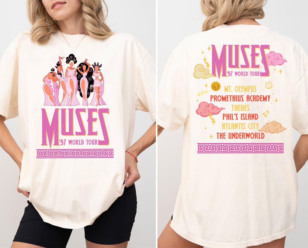 Disney Hercules Megara Shirt, Retro the Muses 97 World Tour T
