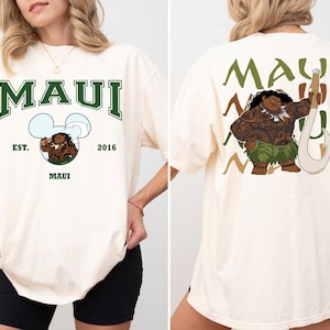 Disney Maui Shirt, Princess Moana Characters Shirt, Disneyland Family Vacation Shirt, Disney Trip Matching Shirt, Maui Mickey Ears T-Shirt