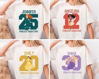 Princess Custom Name and Number Run Shirt, Disney Marathon Weekend Shirt, Every Mile Is Magic Shirt, 5k 10k Run Sweat, Disney Runner Shirt,