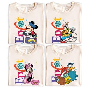 Micky und Freunde Epcot Shirt, Disney Trip 2025 Shirt, Disney Freizeitpark Shirt, Disneyland Familienurlaub Sweat, Wdw Magic Kingdom Shirt