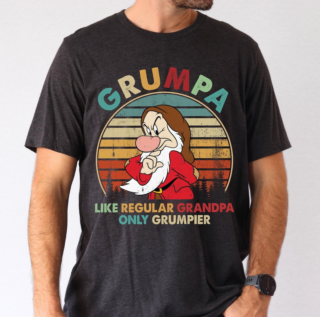 Disney Grumpy Dwaft Shirt, Grumpa Like A Regular Grandpa Tshirt, Disney ...
