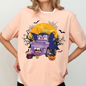Tow Mater Halloween Shirt, Disney Cars Horror T-Shirt, Disney Spooky Season Shirt, Trunk or Treat Cars Sweat, Halloween Party 2025 Tee