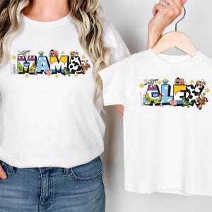Custom Toy Story Dada & Kids Shirt, Disney Toy Story Family T-Shirt, Fathers Day Gift Tee, Dad Son Matching T Shirt, Disney Trip Shirt