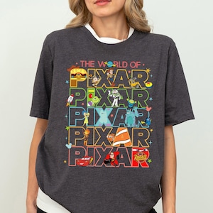 The World of Pixar Shirt, Disney Pixar Pier T-Shirt, Pixar Fest Tee, Meet Me At Pixar T Shirt, Pixar Characters Tee, Wdw Family Trip Shirt