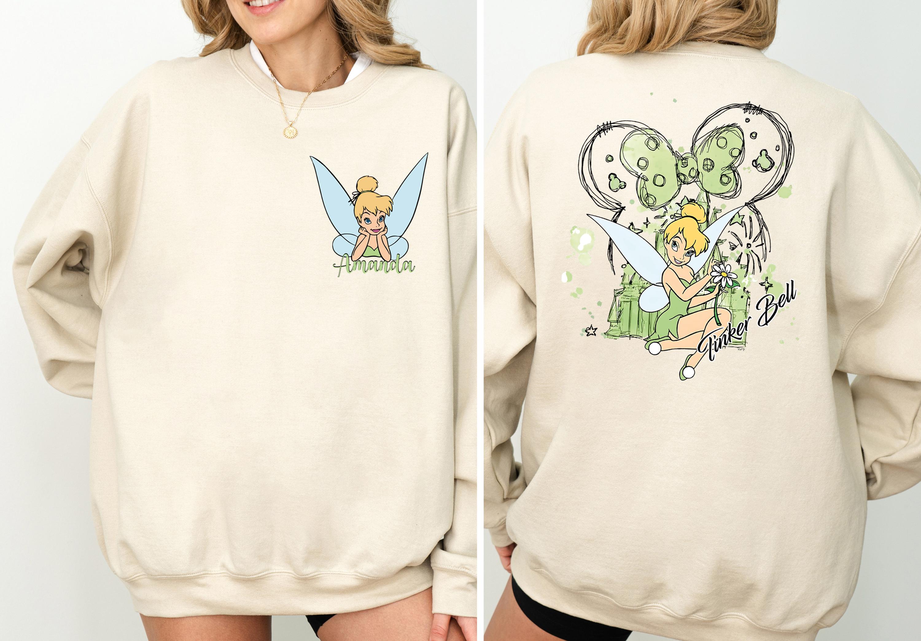 Sweatshirt Fée Clochette Belle Fée - Produit Officiel Disney Pour Enfants Et Adultes