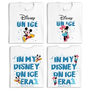 In My Disney On Ice Era 2025 Shirt, Mickey Minnie On Ice Tee, Disney Family Squad T-Shirt, WDW Disneyland Vacation Matching Sweatshirt