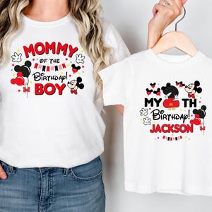 Mickey Birthday Boy Shirt, Custom Disney Family Matching Birthday Shirts, Disneyland Birthday Shirt, Disney Birthday Vacation Shirt