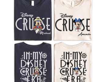 Camiseta personalizada "In My Disney Cruise Era 2026", camiseta de Mickey y sus amigos en crucero, camiseta de Disneyland Family Cruise, sudadera de piratas de Disney