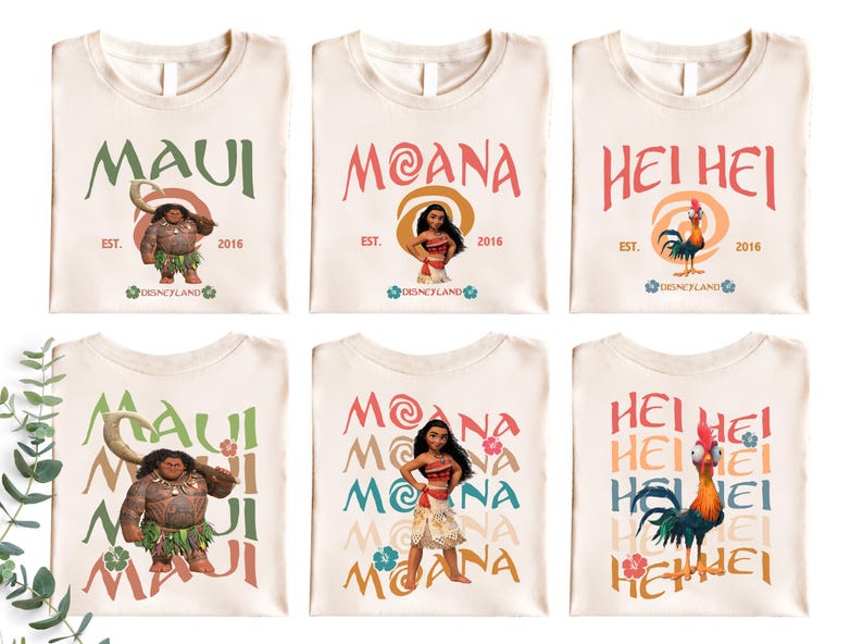 a set of four moan t - shirts on a white background