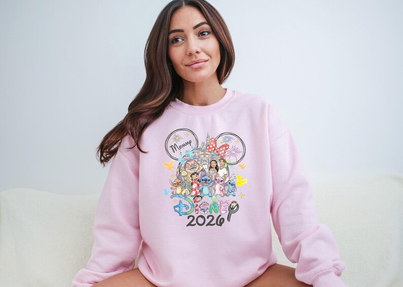 Custom Name Stitch Shirt, Stitch and Friends T-Shirt, Lilo and Stitch Tee, Disney Trip Family Matching Sweatshirt, Magic Kingdom Tee