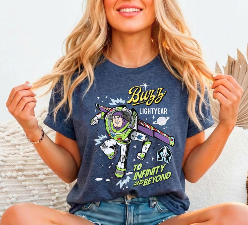 Retro Buzz Lightyear To Infinity And Beyond Shirt, Space Ranger T-Shirt, Disney Pixar Toy Story Tee, Disneyland Family Trip Matching Sweater