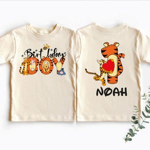 Disney Tiger-födelsedagspojke-tröja, Nalle Puh-födelsedagsflicka-tröja, Disneyland-födelsedagsfamiljeresa-tröja, Disney-födelsedagsfest-tröja