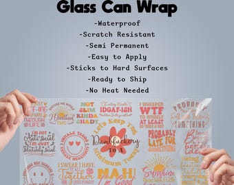 Custom UV DTF Stickers | 22" Gang Sheet Wraps | Peel & Apply Decals for Glass, Wood, Metal | Easy UV Transfers | Fast Shipping