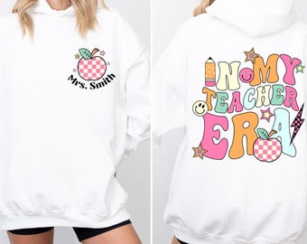Moletom personalizado com nome de professor(a), Moletom "Na minha época de professor(a)", Moletom personalizado com nome de professor(a), Camiseta "Era do Professor", Professor(a) do primeiro ano