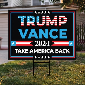 Vote Like Your Daughter&#39;s Rights Depend On It Yard Sign - Coroplast Harris Walz 2024 Lawn Sign, President Election Signs with Metal H-Stake