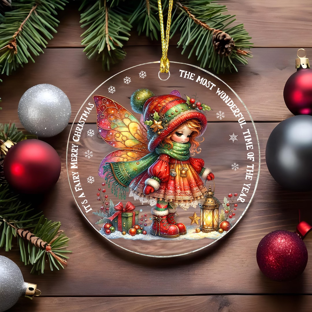 Acrylic Ornament Fairy Christmas Ornament Acrylic Keepsake Etsy — free download