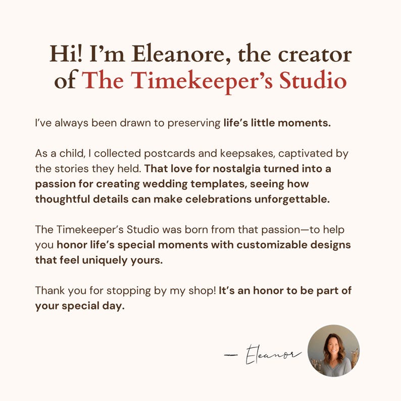 A modern, fully editable wedding planner template designed in Canva, offering 110+ pages to cover all wedding planning needs. Sections include timelines, to-do lists, decor checklists, music and menu planning, contact sheets, speech preparation, and thank you pages. Perfect for brides, grooms, or wedding coordinators seeking a stylish, organized, and comprehensive digital tool to manage the entire wedding process.