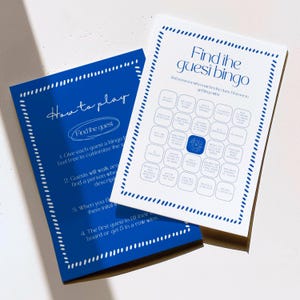 Trouvez le modèle de jeu de bingo pour la douche nuptiale d'invité, brise-glace imprimable de douche de mariage, jeu amusant pour vous connaître, modèle de bingo modifiable
