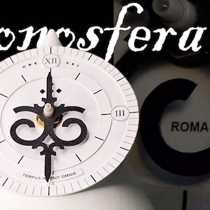 C6 - Orologio da scrivania minimale. Orologi di design italiano, orologi ecologici piccoli leggeri, orologi eleganti esclusivi firmati.