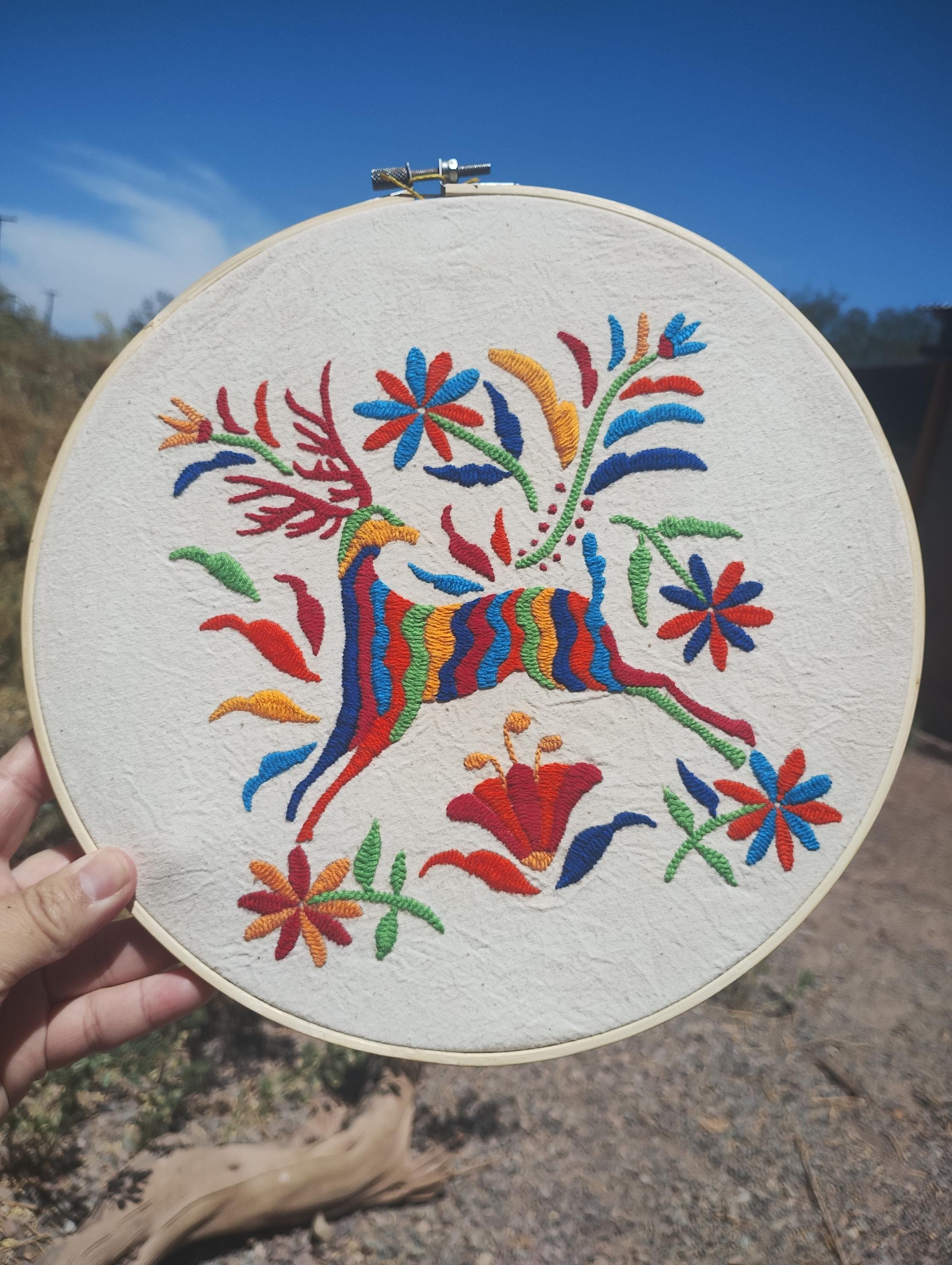 Bordado Otomi MuÃ±eca Mexicana En Punto De Cruz Muñeca Mexicana