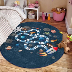 Rocket Hopscotch Accent Rug