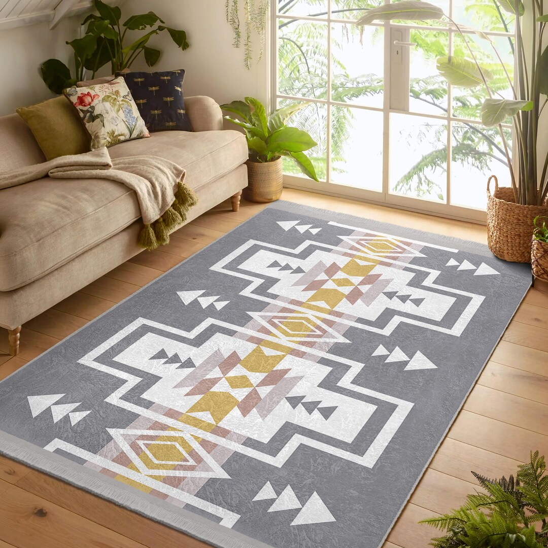 American Native Area Rug - Mayan Non Skid Accent Rug-scandinavian ...