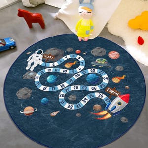 Astronaut Round Toddler Carpet