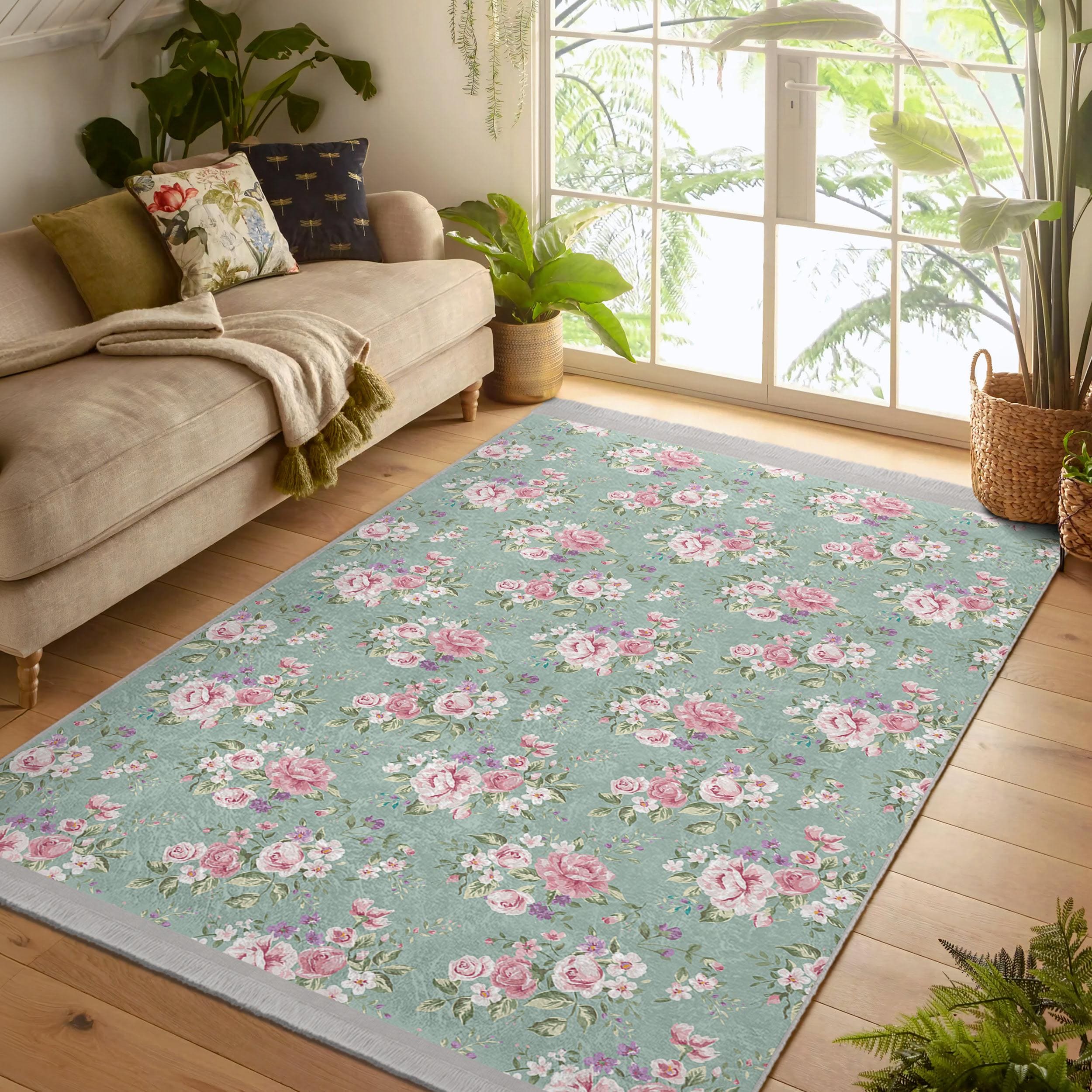 Rode traditionele vintage bloem ontwerp gang loper tapijt voordeur mat, keuken entree gebied tapijten, 60 cm /80 cm /100 cm /120 cm breed