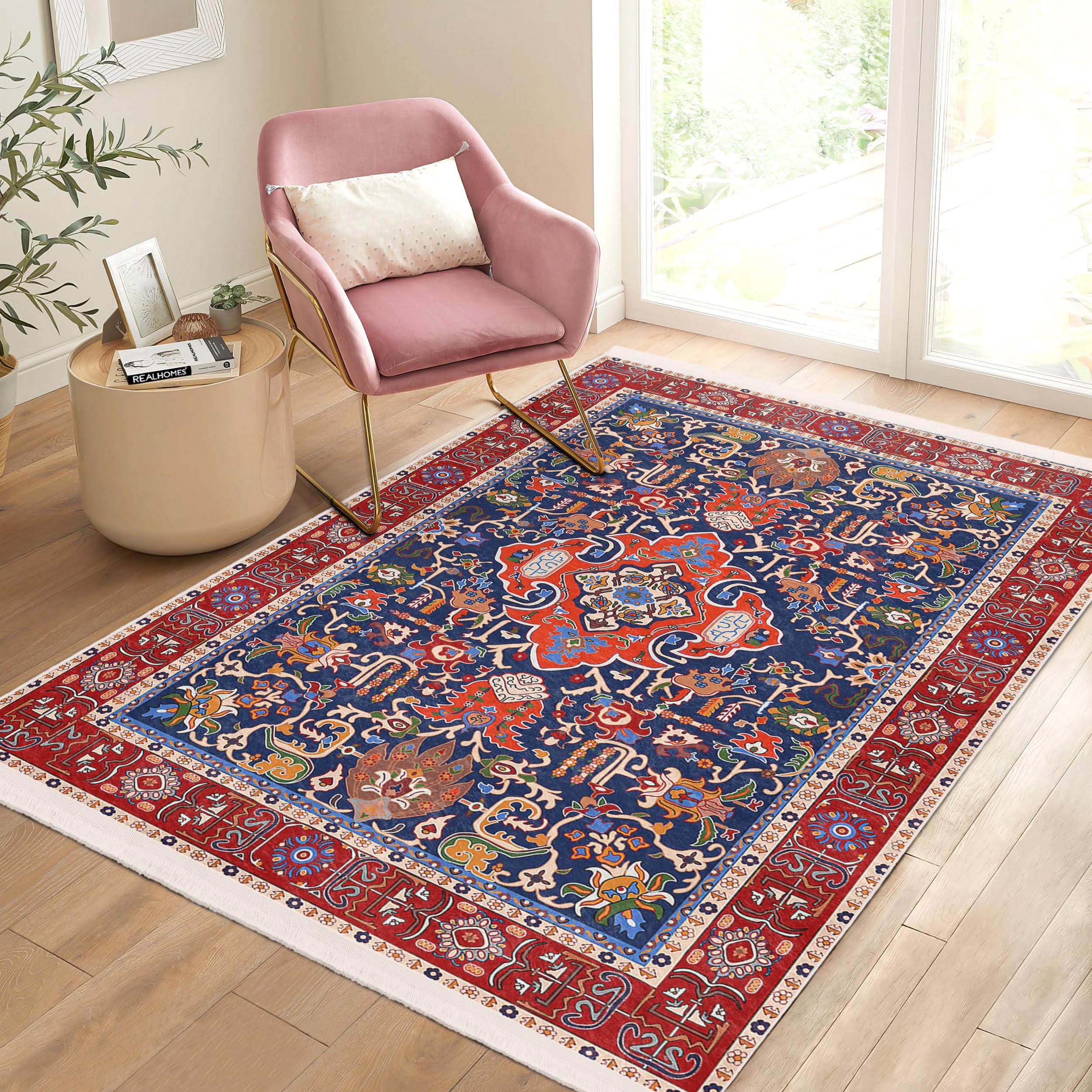 No.40 ヴィンテージラグ L トルコ マット turkish rug 大判 Terracotta