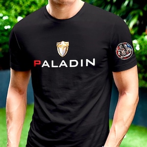 Paladin T-Shirt, Dungeons and Dragons T-Shirt, DnD Class Tee, RPG Shirt, Tabletop Gaming T-Shirt, Fantasy Geek Gift, Role Playing Tee