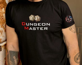 Dungeon Master T-Shirt, DnD DM Tee, Dungeons and Dragons Shirt, Tabletop RPG Gaming Tee, Game Master Gift, Fantasy Nerd Geek T-Shirt