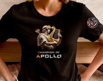 Camiseta de Apolo, camiseta de mitología griega, camiseta de dioses griegos, camiseta de los Olímpicos, camiseta nerd, geek, fan de Percy Jackson, premium, 100 % algodón