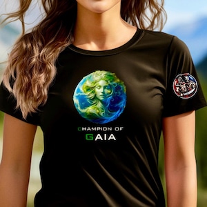 Gaia T-Shirt Greek Mythology Tee | Mother Earth Goddess Shirt | Ancient Greece Aesthetic | Nature Spirit Gift | Cosmic Earth Deity Tee