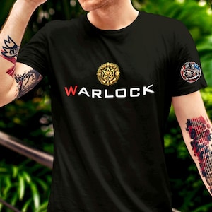 Dungeons and Dragons Warlock T-Shirt, DnD Warlock Class Tee, RPG Magic & Pact Shirt, Tabletop Gaming T-Shirt, Fantasy Geek Gift, Spellcaster