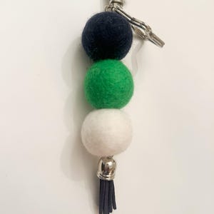 Custom College Keychains Personalized with School Colors
