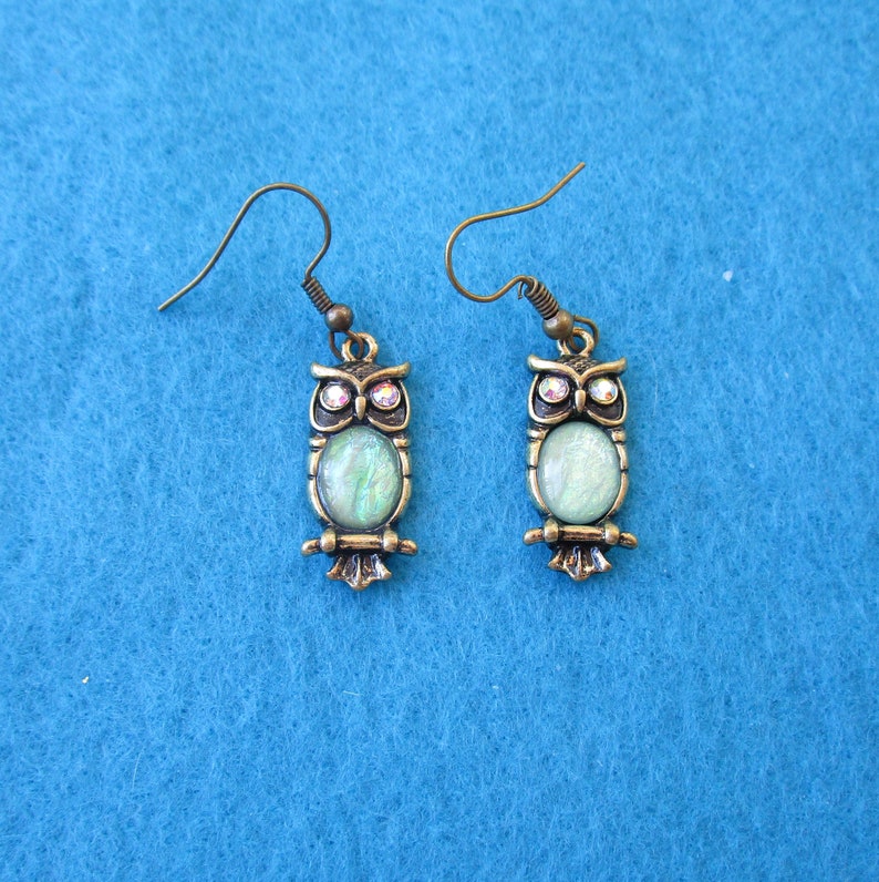 Subharpit Owl Design Oxidized Metal Hanging Dangle Earring for Woman and Girls 
