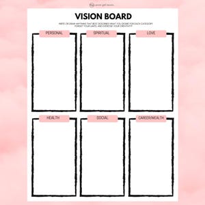 Vision Board (Dream Life) Printable