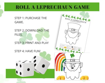 Roll A Leprechaun St. Patrick's Day Kid's Dice Game