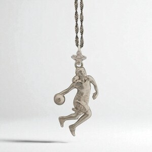 Basketball Pendant for Women and Girls – Classic Silver 925 Jewelry Gift – Handmade Sports Charm for Players, Coaches & Fans – Necklace