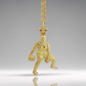 Basketball Pendant for Men – Gold-Plated 925 Silver Jewelry Gift – Sports Accessory for Boys and Teen Players – Necklace