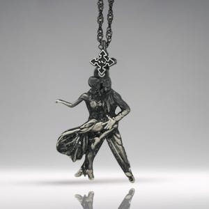 Tango Jewelry Pendant for Women – Vintage Style 925 Silver Gift – Handmade Latin Dance Accessory for Elegant Dancers and Girls – Necklace