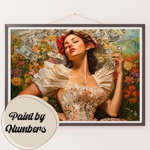 Paint by Numbers Kit for Adults: Floral Fortune, DIY Painting, Painting Art for Decor, Gift Ideas, Home Wall Art Decor