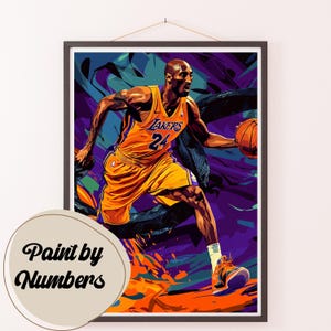 Kit de pintura por números para adultos: Mamba Energy, pintura DIY, arte de pintura para decoración, ideas de regalo, decoración de pared para el hogar