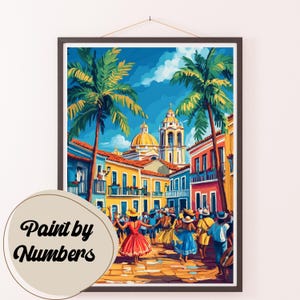 Paint by Numbers Kit for Adults: Carnival Celebration, DIY Painting, Painting Art for Decor, Gift Ideas, Homemade Wall Art Decor