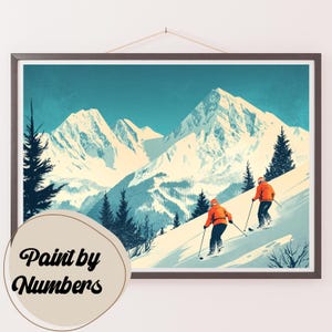 Paint by Numbers Kit for Adults: Alpine Adventure, DIY Painting, Painting Art for Decor, Gift Ideas, Homemade Wall Art Decor