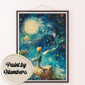 Kit de pintura por números para adultos: Starry Wanderer, pintura DIY, pintura artística para decoración, ideas de regalo, decoración de pared casera