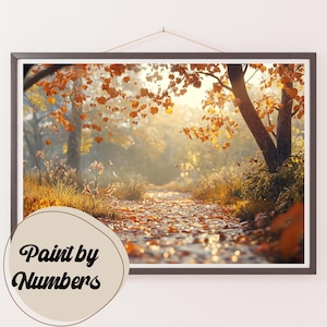 Paint by Numbers Kit for Adults: Autumn&#39;s Whisper, DIY Painting, Painting Art for Decor, Gift Ideas, Home Wall Art Decor