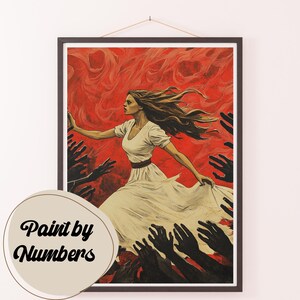 Paint by Numbers Kit for Adults: Escaping Shadows, DIY Painting, Painting Art for Decor, Gift Ideas, Home Wall Art Decor